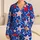 Patriotic Red White Blue Stars for Festive Lounging and Fourth of July Gifting Satin Pajamas Set - 1