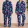 Neon Skull Motifs for Bold Beach Escapes and Relaxed Coastal Weekends for Him Satin Pajamas Set - 2