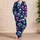 Neon Skull Motifs for Bold Beach Escapes and Relaxed Coastal Weekends for Him Satin Pajamas Set - 4