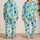 Blue And Gold Birthday Balloons For Cheerful Celebration And Cozy Nights Satin Pajamas Set - 2