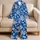 Deep Blue Coral and Starfish Coastal Escape for Relaxed Seaside Vacation Days Satin Pajamas Set - 5