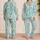 Conch Shells and Spiral Seashells for Relaxed Coastal Vacation Style Satin Pajamas Set - 2