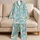 Conch Shells and Spiral Seashells for Relaxed Coastal Vacation Style Satin Pajamas Set - 5