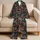 Flaming Oni Masks and Phoenix Wings for Bold Lounge Style and Distinctive Gift Giving Satin Pajamas Set - 5