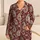Burgundy Paisley and Daisy Motifs for Relaxed Evenings and Weekend Lounging Satin Pajamas Set - 1