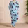Hockey Skaters on Icy Blue Rink Lines for Cozy Winter Lounging and Game-Day Fans Satin Pajamas Set - 4
