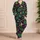 Luminous Green Cannabis Leaves for Relaxed Evenings and Cozy Lounging at Home for Adults Satin Pajamas Set - 4