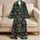 Luminous Green Cannabis Leaves for Relaxed Evenings and Cozy Lounging at Home for Adults Satin Pajamas Set - 5