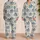 Indigo Botanical Medallions for Coastal Getaways and Relaxed Seaside Morning Escapes Satin Pajamas Set - 2