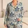 Indigo Botanical Medallions for Coastal Getaways and Relaxed Seaside Morning Escapes Satin Pajamas Set - 1
