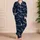 Flying Bats And Midnight Stars For Cozy Halloween Nights And Bat Lovers Satin Pajamas Set - 4
