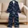 Flying Bats And Midnight Stars For Cozy Halloween Nights And Bat Lovers Satin Pajamas Set - 5