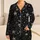 Silver Starry Night Sky for Cozy Stargazing Evenings and Relaxed Couple Lounging Style Satin Pajamas Set - 1