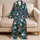 Cheerful Snowmen, Teddy Bears and Snowflakes for Cozy Christmas Eve Holiday Lounging Satin Pajamas Set - 5