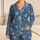 Blue Snowflake Motifs for Cozy Winter Evenings, Lounging, and Holiday Mornings Satin Pajamas Set - 1