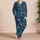 Iridescent Deep-Sea Creatures for Coastal Getaways and Relaxed Weekend Lounging Satin Pajamas Set - 4