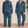 Iridescent Deep-Sea Creatures for Coastal Getaways and Relaxed Weekend Lounging Satin Pajamas Set - 2