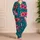 Vibrant Tropical Hibiscus Blooms for Sunny Beach Escapes and Colorful Summer Getaways Satin Pajamas Set - 4