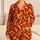 Golden French Fries and Ketchup Tones for Cozy Movie Nights and Casual Lounging Satin Pajamas Set - 1