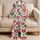 Red and Green Snowflake Ornaments for Cozy Winter Nights and Festive Holiday Gifting Satin Pajamas Set - 5