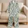 Tropical Island Palms, Pineapples and Sailboats for Easy Seaside Escapes All Summer Satin Pajamas Set - 5