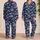 Navy Coastal Scenes for Relaxed Beachside Getaways and Seaside Lounging Satin Pajamas Set - 2