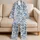 Mediterranean Coastal Village and Sailboats for Relaxed Seaside Summer Getaways Satin Pajamas Set - 5