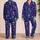 Neon Cyberpunk Skulls and Bones for Bold Nights and Alternative Streetwear Style Satin Pajamas Set - 2