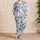 Blue Coastal Seaside Sketches for Relaxing Beach Getaways and Carefree Summer Travel Satin Pajamas Set - 4