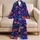 Neon Wildflower Blooms for Relaxed Evenings and Colorful Home Lounging Style Satin Pajamas Set - 5