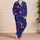 Neon Wildflower Blooms for Relaxed Evenings and Colorful Home Lounging Style Satin Pajamas Set - 4