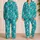 Snowmen, Christmas Stockings and Snowflakes for Cozy Holiday Cheer Satin Pajamas Set - 2