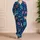 Deep Sea Skull And Seaweed Motifs For Coastal Getaways And Relaxed Beach Days Satin Pajamas Set - 4