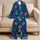 Deep Sea Skull And Seaweed Motifs For Coastal Getaways And Relaxed Beach Days Satin Pajamas Set - 5
