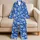 Hibiscus and Palm Silhouettes for Relaxed Tropical Beach Escapes and Men's Getaways Satin Pajamas Set - 5