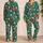 Tropical Hibiscus and Plumeria Flowers for Relaxed Island-Inspired Lounging at Home Satin Pajamas Set - 2