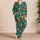 Tropical Hibiscus and Plumeria Flowers for Relaxed Island-Inspired Lounging at Home Satin Pajamas Set - 4