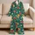 Tropical Hibiscus and Plumeria Flowers for Relaxed Island-Inspired Lounging at Home Satin Pajamas Set - 5