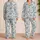 Indigo Sea Creatures and Starfish for Relaxed Coastal Summer Lounging Satin Pajamas Set - 2