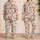 Ocean Coral And Starfish Motifs For Relaxed Seaside Getaways Satin Pajamas Set - 2