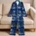 Snowy Woodland Trees Under Luminous Winter Skies for Cozy Cold-Season Evenings Satin Pajamas Set - 5