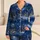 Snowy Woodland Trees Under Luminous Winter Skies for Cozy Cold-Season Evenings Satin Pajamas Set - 1