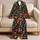 Neon Skull And Tropical Leaf Motifs For Bold Beach Getaways And Summer Lounging Satin Pajamas Set - 5