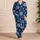 Snowflake Ice Crystal Motifs for Cozy Winter Nights and Festive Seasonal Gifting Satin Pajamas Set - 4