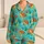 Sea Turtle and Tropical Fish Ocean Life for Relaxed Coastal Evenings and Marine Lovers Satin Pajamas Set - 1