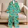 Sea Turtle and Tropical Fish Ocean Life for Relaxed Coastal Evenings and Marine Lovers Satin Pajamas Set - 5