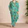 Sea Turtle and Tropical Fish Ocean Life for Relaxed Coastal Evenings and Marine Lovers Satin Pajamas Set - 4