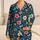 Colorful Botanical Flowers and Butterflies for Relaxed Weekend Lounging at Home Satin Pajamas Set - 1