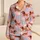 Playful Dachshund and Puffy Cloud Motifs for Cozy Nights and Weekend Lounging at Home Satin Pajamas Set - 1