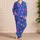 Vibrant Pink and Turquoise Garden Blooms for Relaxed Nights and Cozy Lounging at Home Satin Pajamas Set - 4
